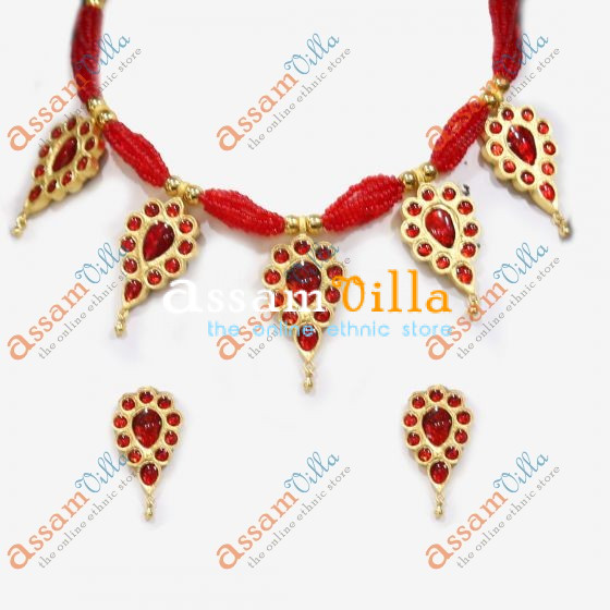 Buy Traditional Assamese Jewellery 5 Pieces Dugdugi Haar - AssamVilla