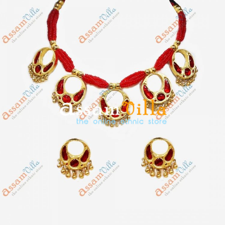Buy Traditional Assamese Jewellery 5 Pieces Keru Haar - AssamVilla