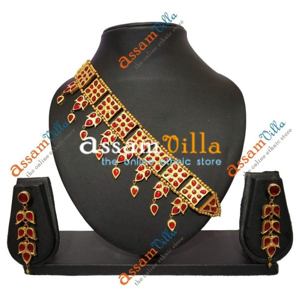 Assamese Traditional New Square Golpota With Small Paat Pendant 1